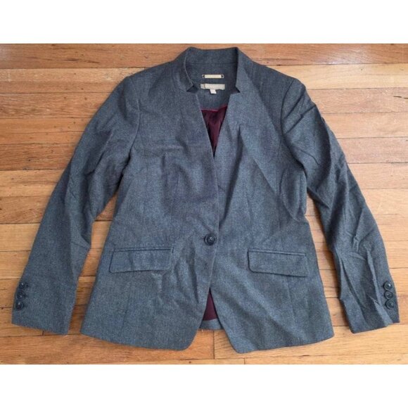 Talbots Women's Jacket in Gray Wool w/ Pockets Fully Size 6 P A001484 - Picture 1 of 8
